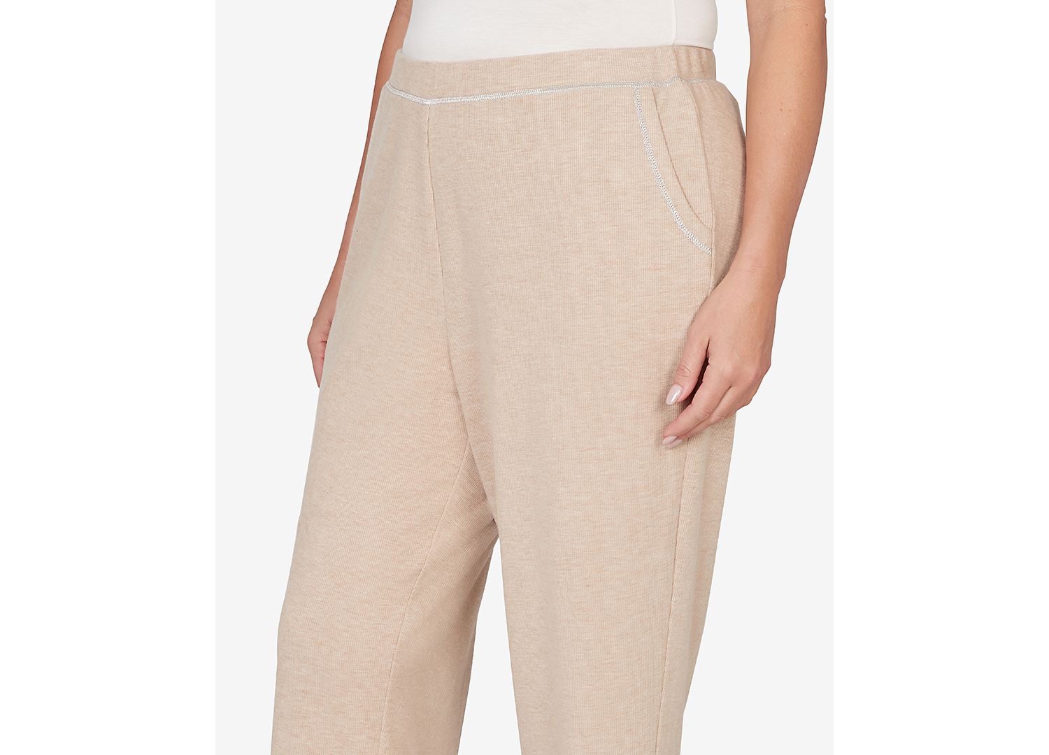 Plus Size Comfort & Joy Comfort Everyday Slant Pocket Short Length Pants