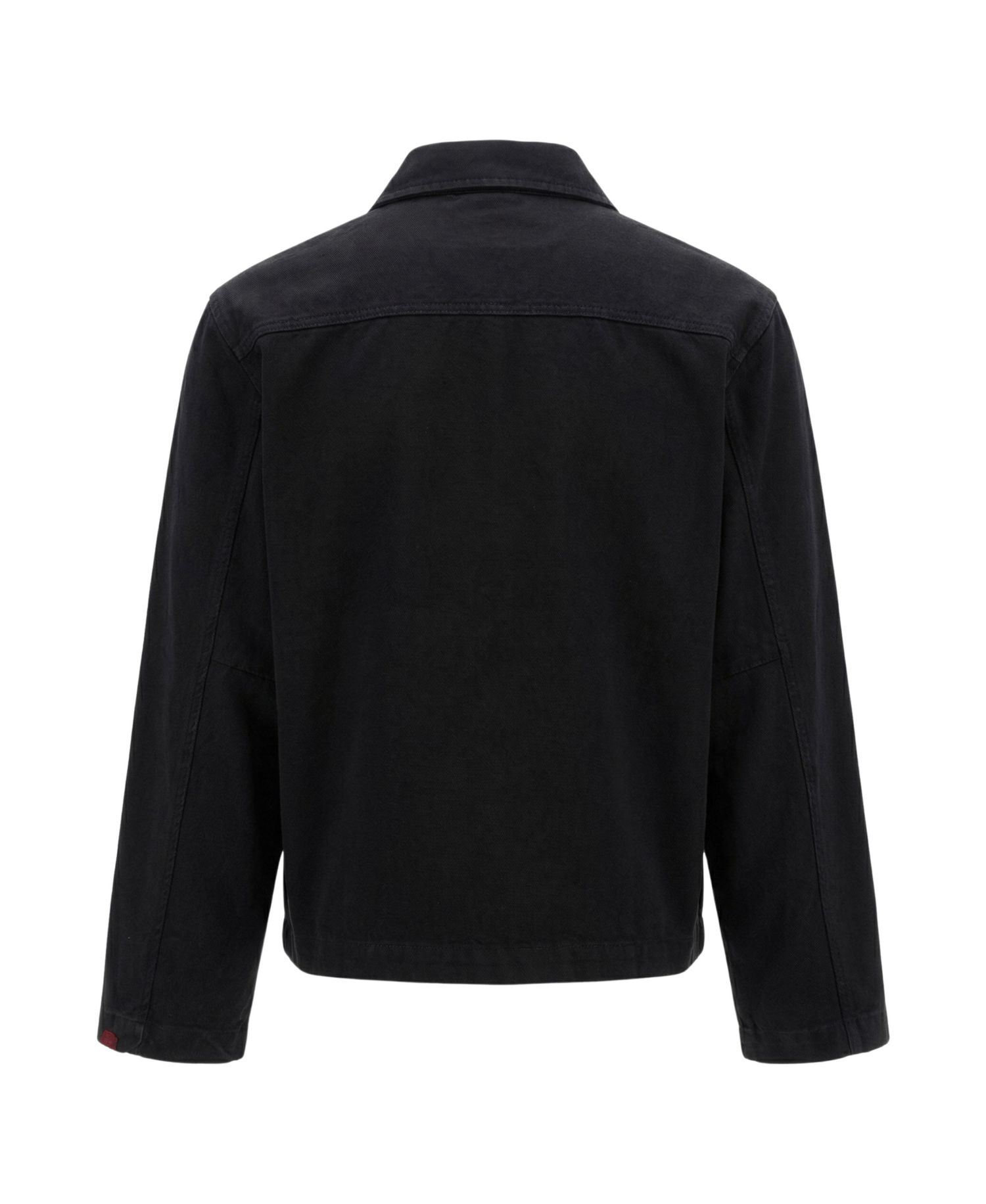 Men's Embroidered Contrast-Trim Zip-Front Jacket