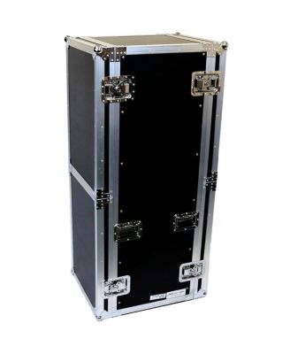 Fly Drive 33U Space Professional DJ Amplifier Case - 18 inch  Body Depth with Wheels