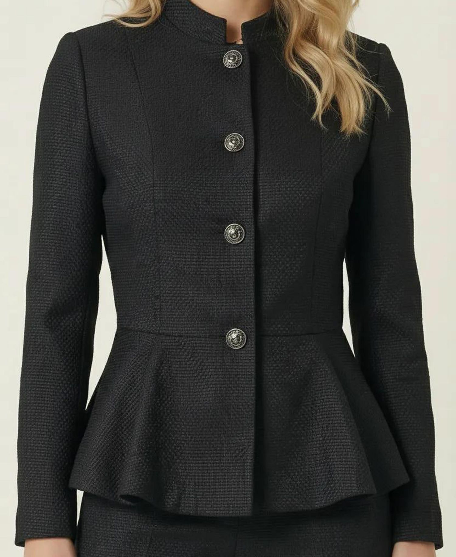 Women's Textured Peplum Blazer