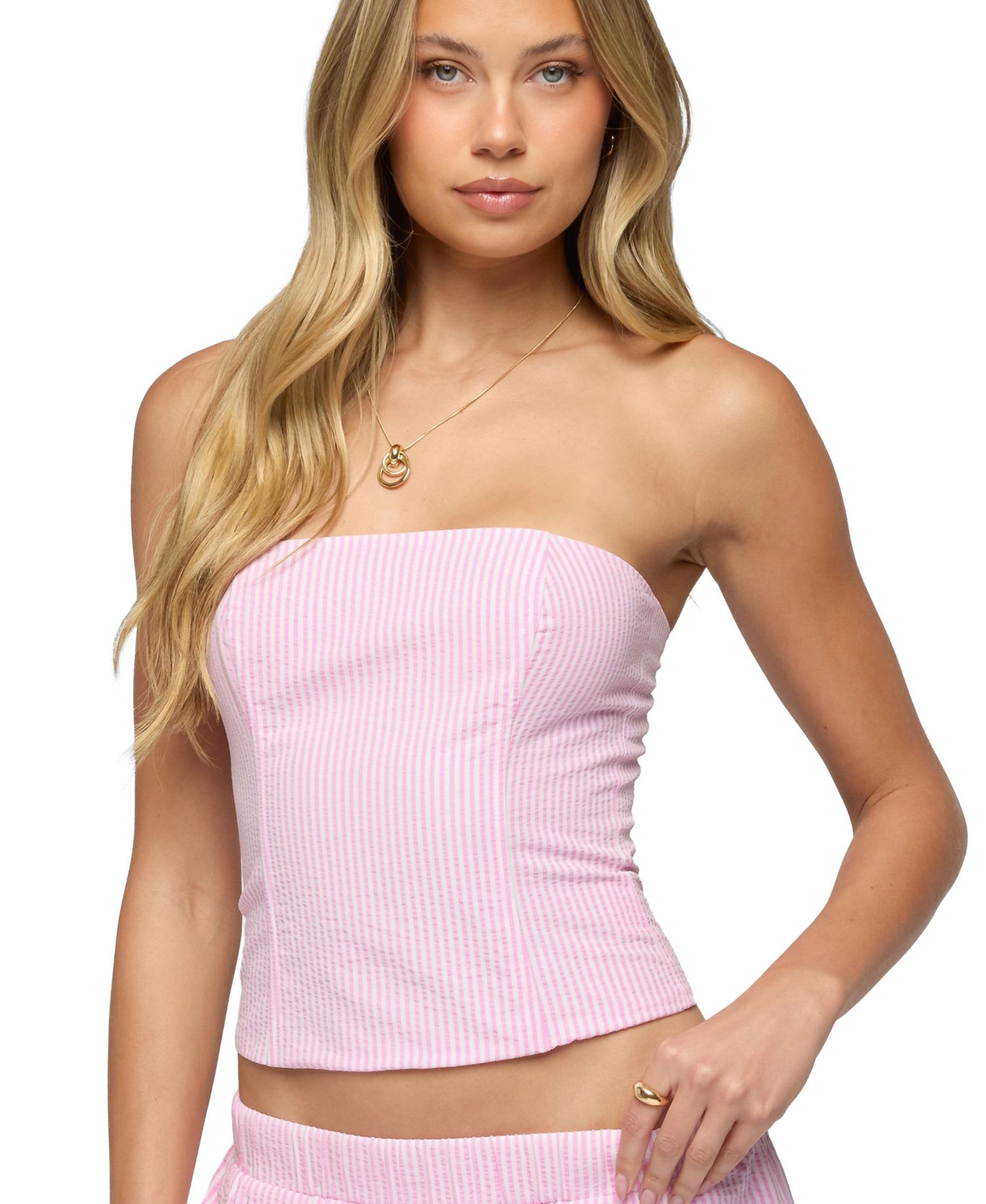 Women's Amaliah Striped Strapless Corset