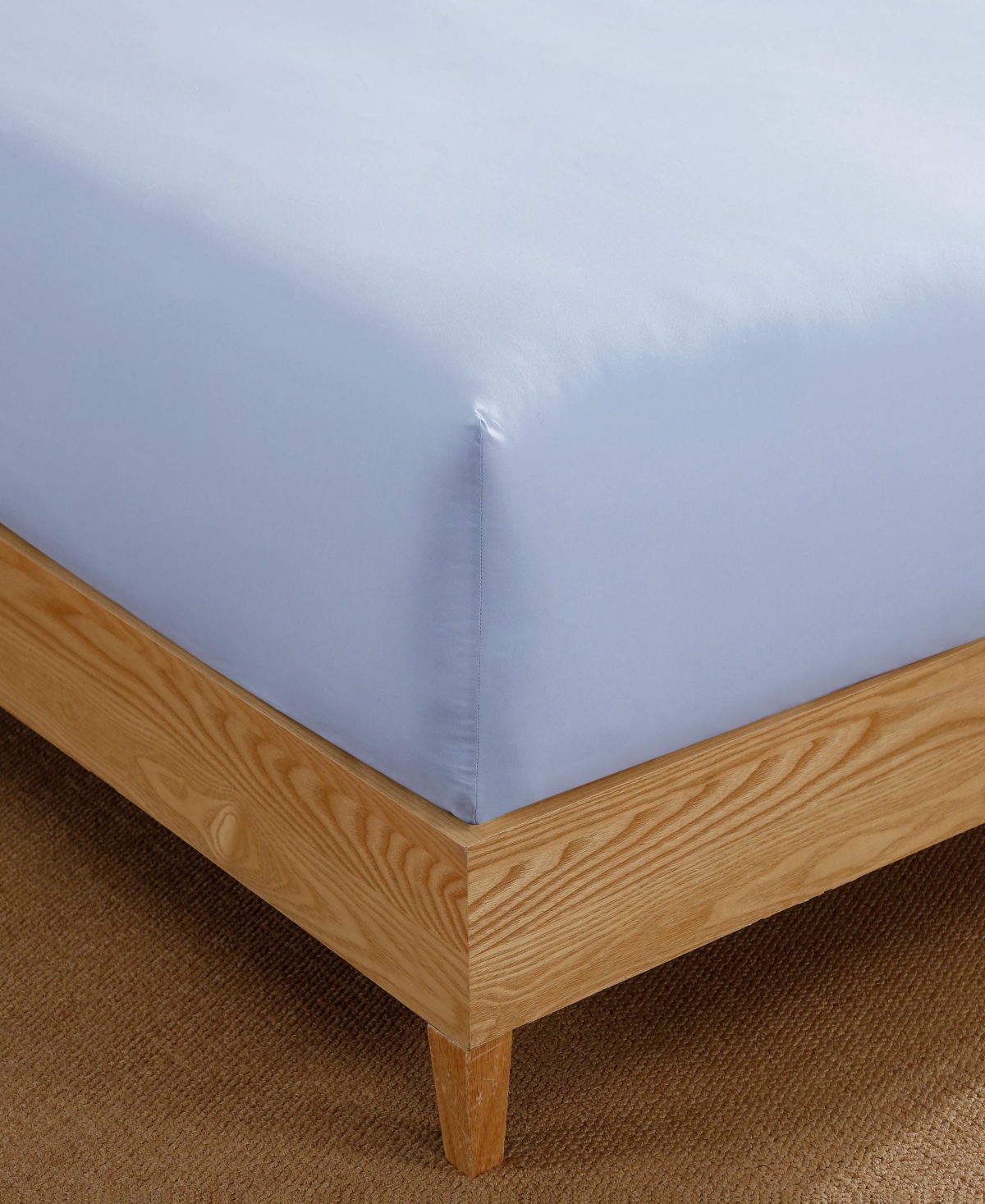 Tommy Hilfiger Essentials 300-Thread Count Solid Cotton Percale Fitted Sheet