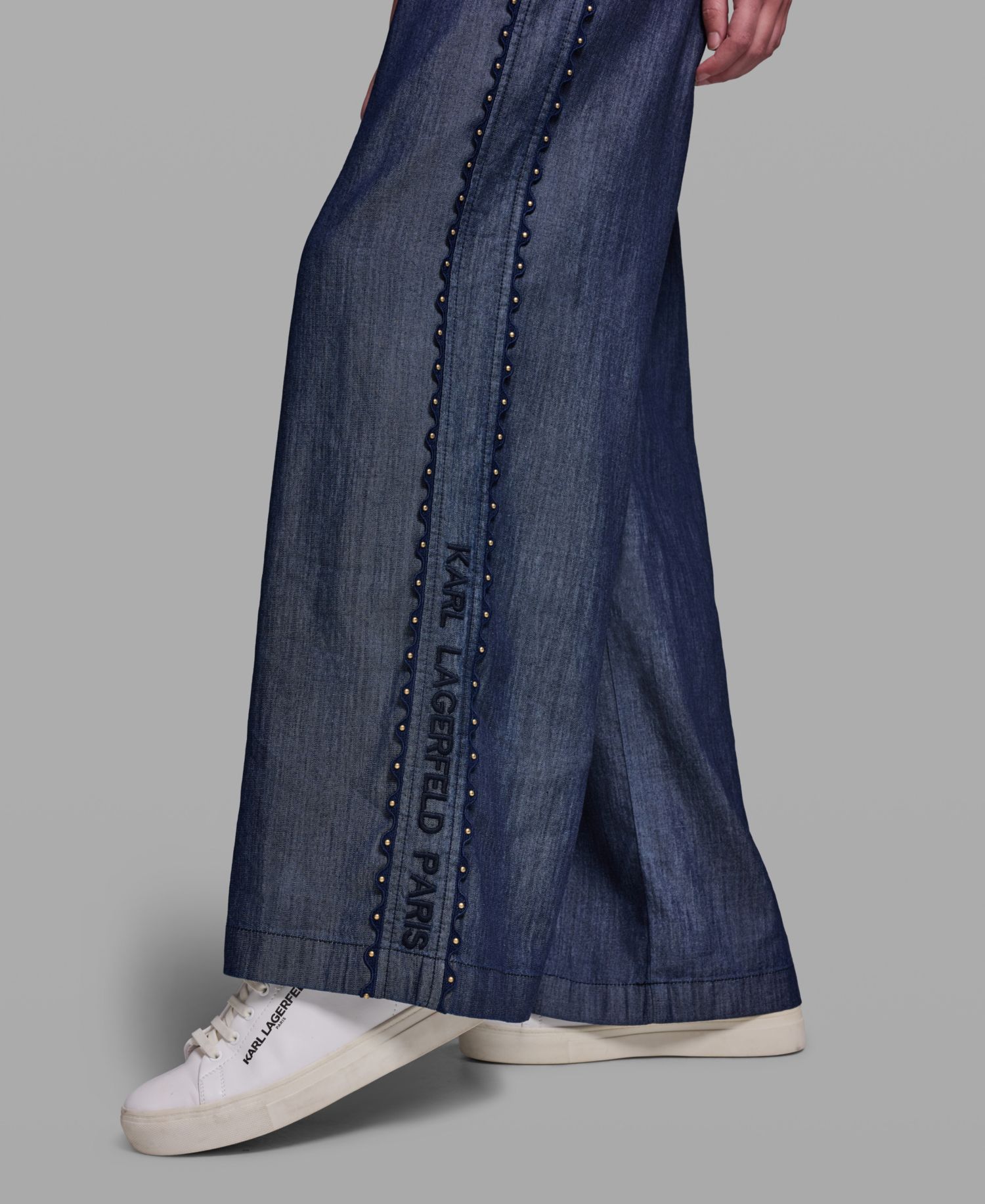 Women's Soft Drawstring Waist Side Detail Pull-On Pants