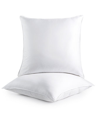 Martha Stewart Collection 2-Pack Euro Pillows, Created for Macy&#39;s - Pillows - Bed & Bath - Macy&#39;s