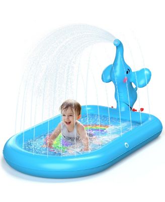 Elephant Splash Pad Sprinkler Pool Outdoor Play Mat Toddler Birthday Gift