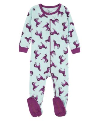 Toddler Girls Matching Family One-Piece Cotton Sleep 'n Play Footed Pajamas - Cute and Playful Prints