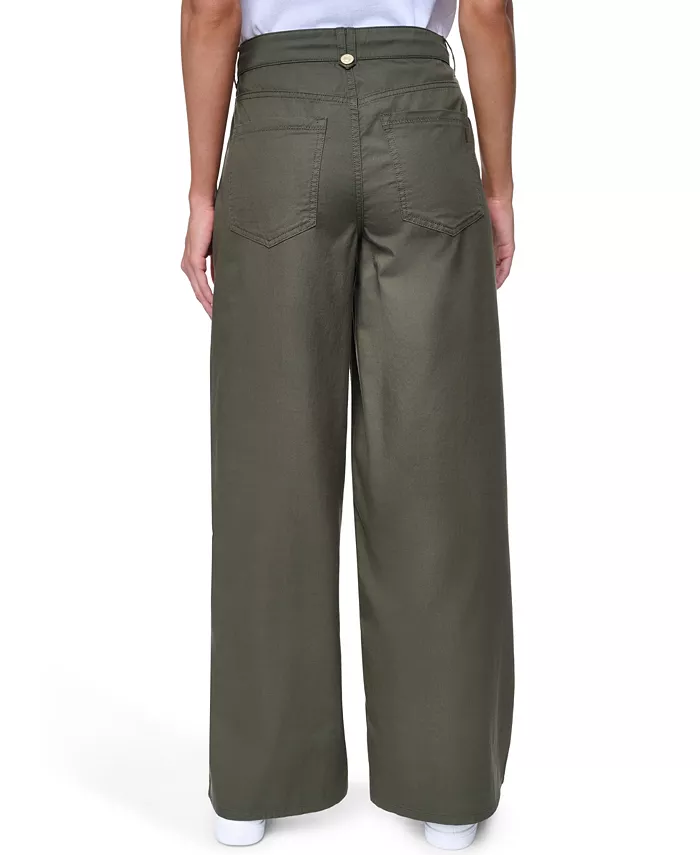 Women's Cotton-Blend Drawstring Relaxed-Fit Pants - thumbnail 4