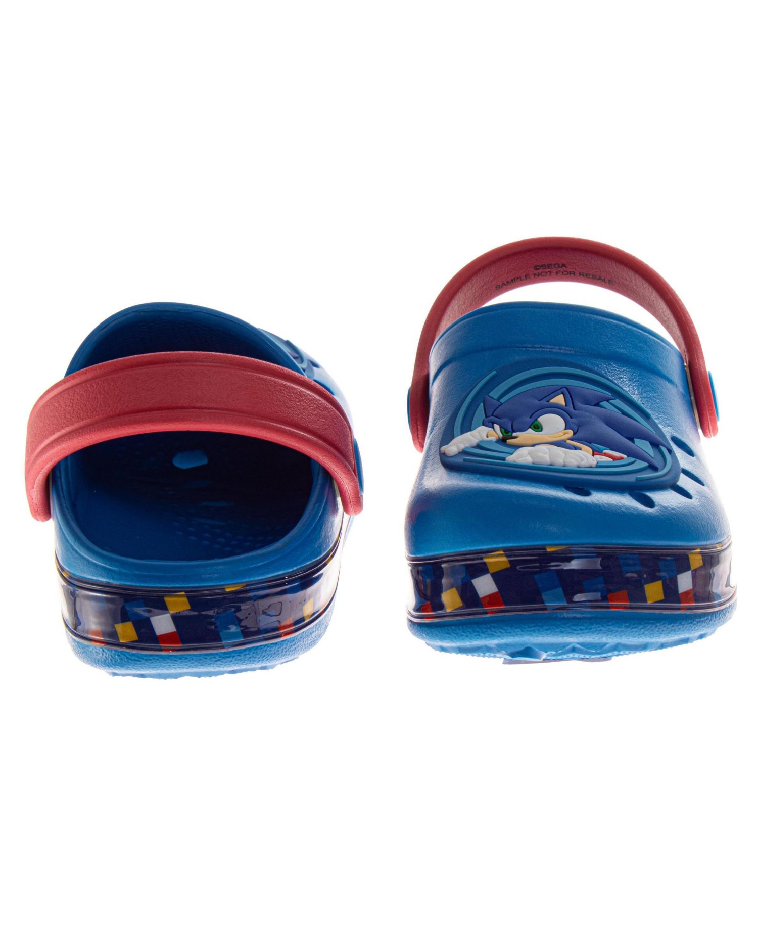 Sonic the Hedgehog Boys Shoes, EVA Clogs, Water Shoes Kids Pool and Beach Sandals Slip-On