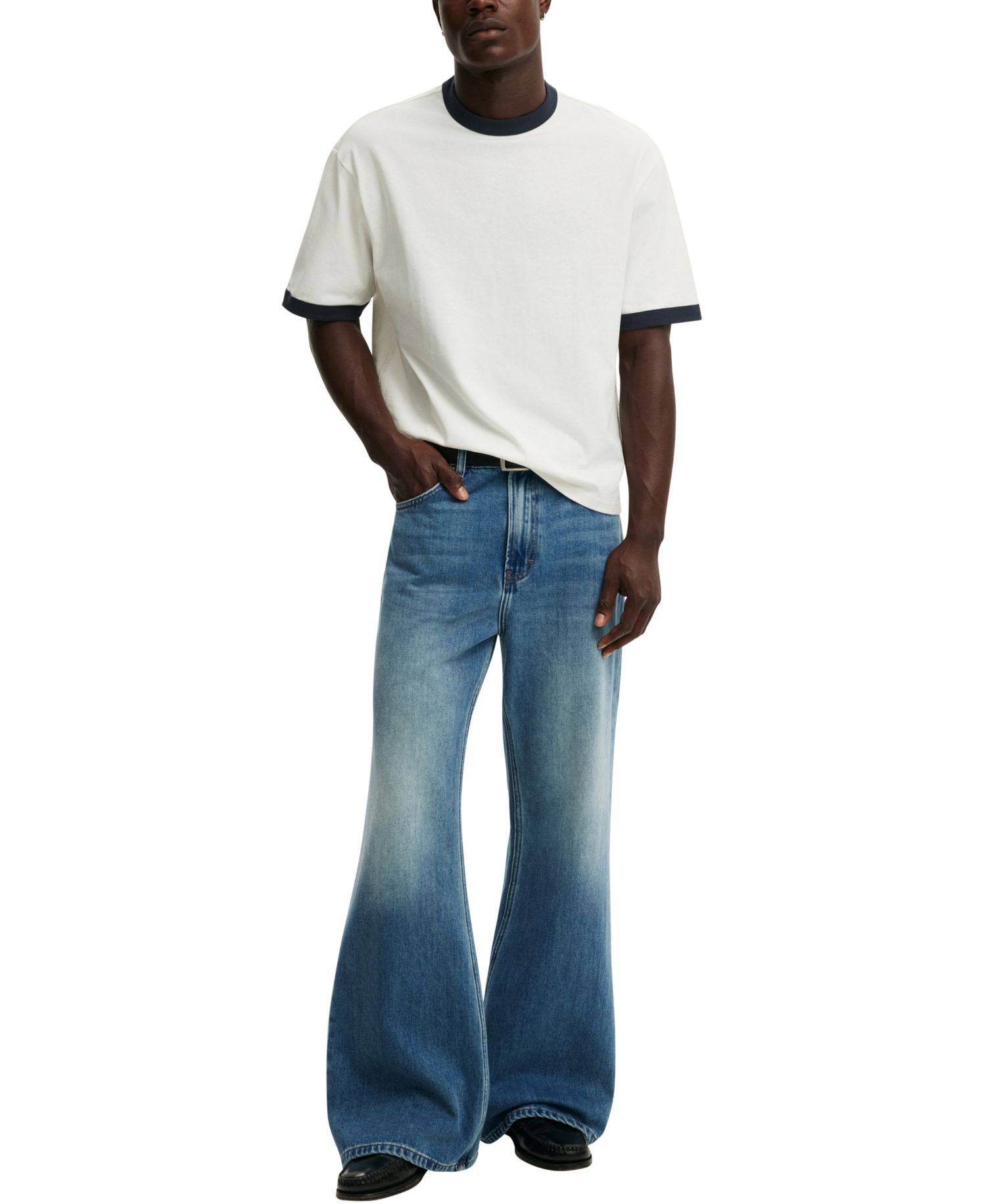 Men's Cropped Modern-Fit Short-Sleeve T-Shirt