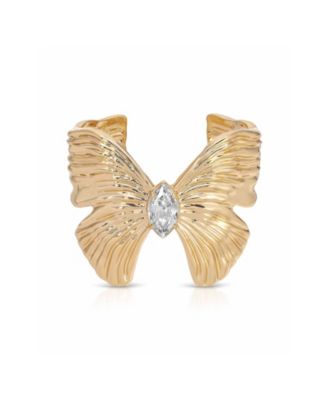 18k Gold-Tone Butterfly Cuff Bracelet