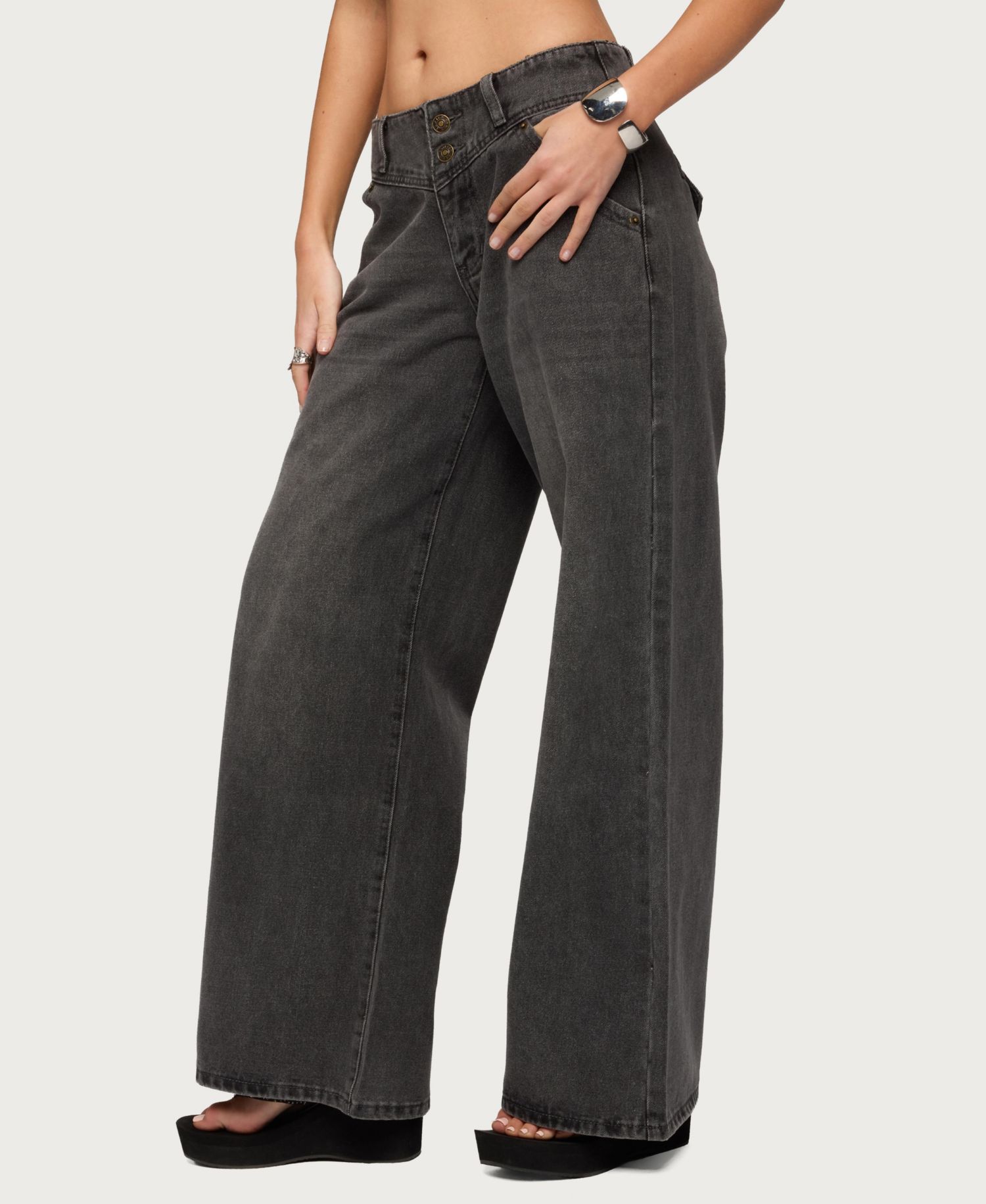 Women's Meredith Low Rise Wide Leg Jeans
