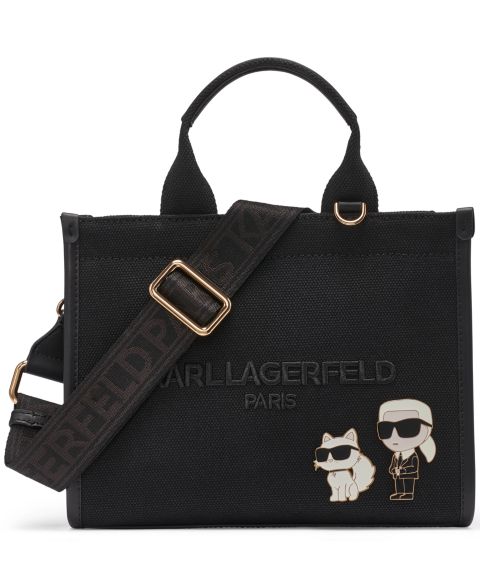 Женская сумка KARL LAGERFELD PARIS Kristina Small Satchel Handbag, цвет: Чёрный