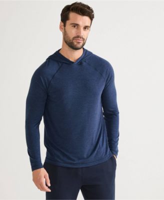 Men's SunShade UPF 50 Cooling Long Sleeve Hooded Swim Tee Rash Guard
