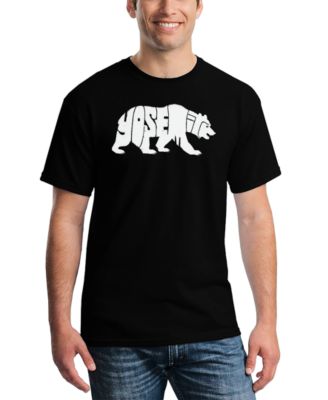 Men's Yosemite Bear Word Art T-Shirt