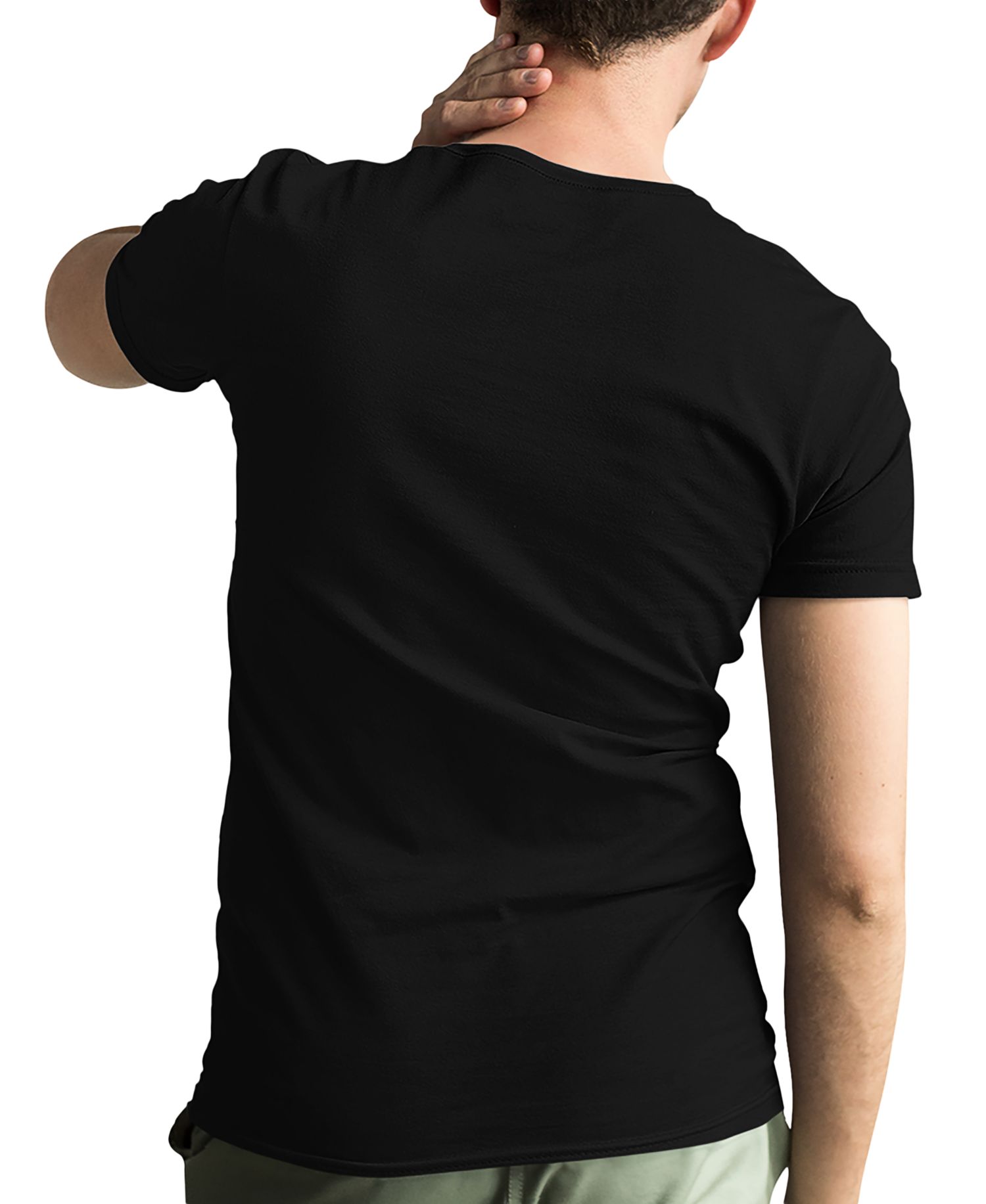 Men's Drumsticks Word Art Cotton and Polyester Blend T-Shirt