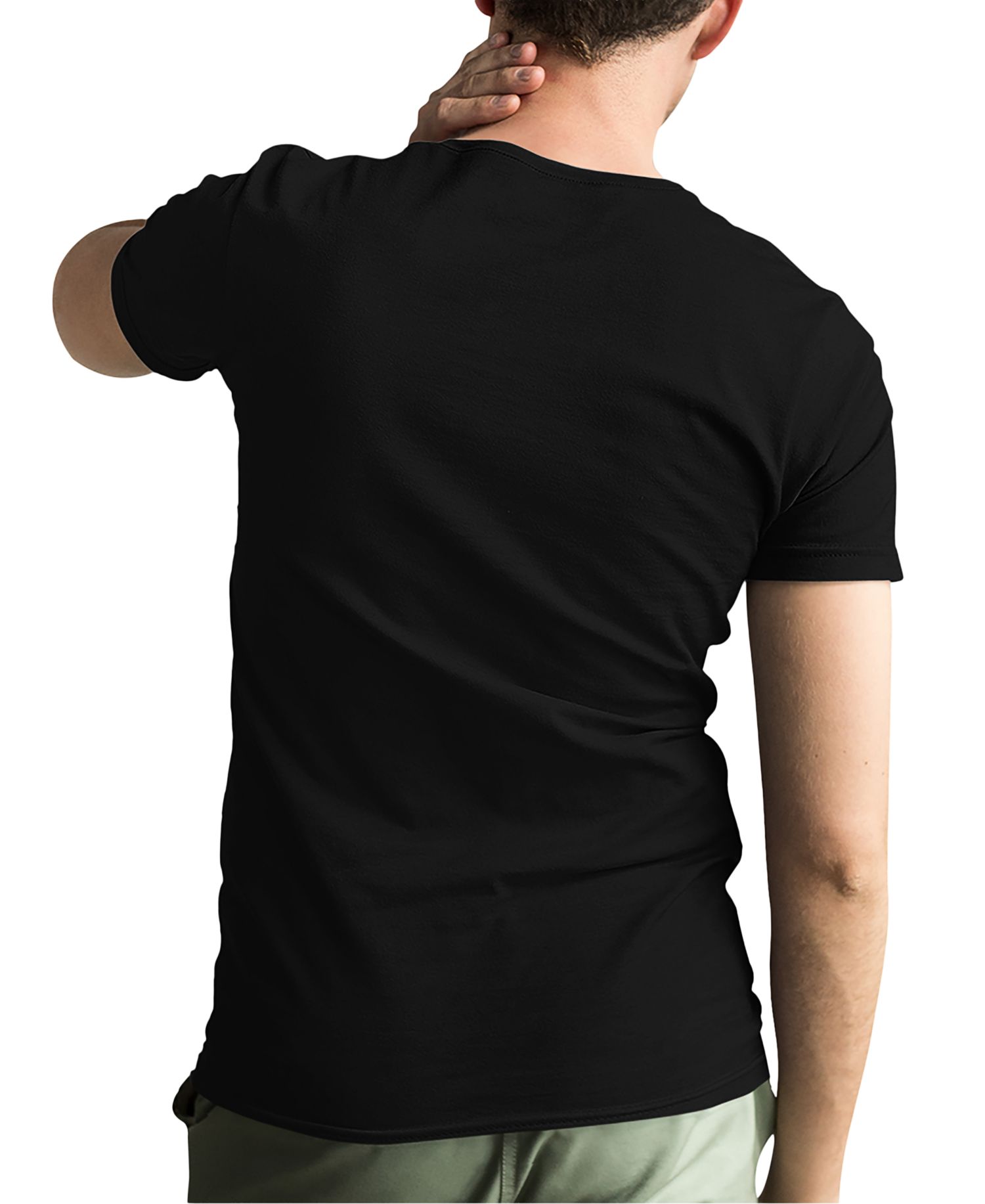 Men's Alien Extraterrestrial Word Art Cotton and Polyester Blend T-Shirt