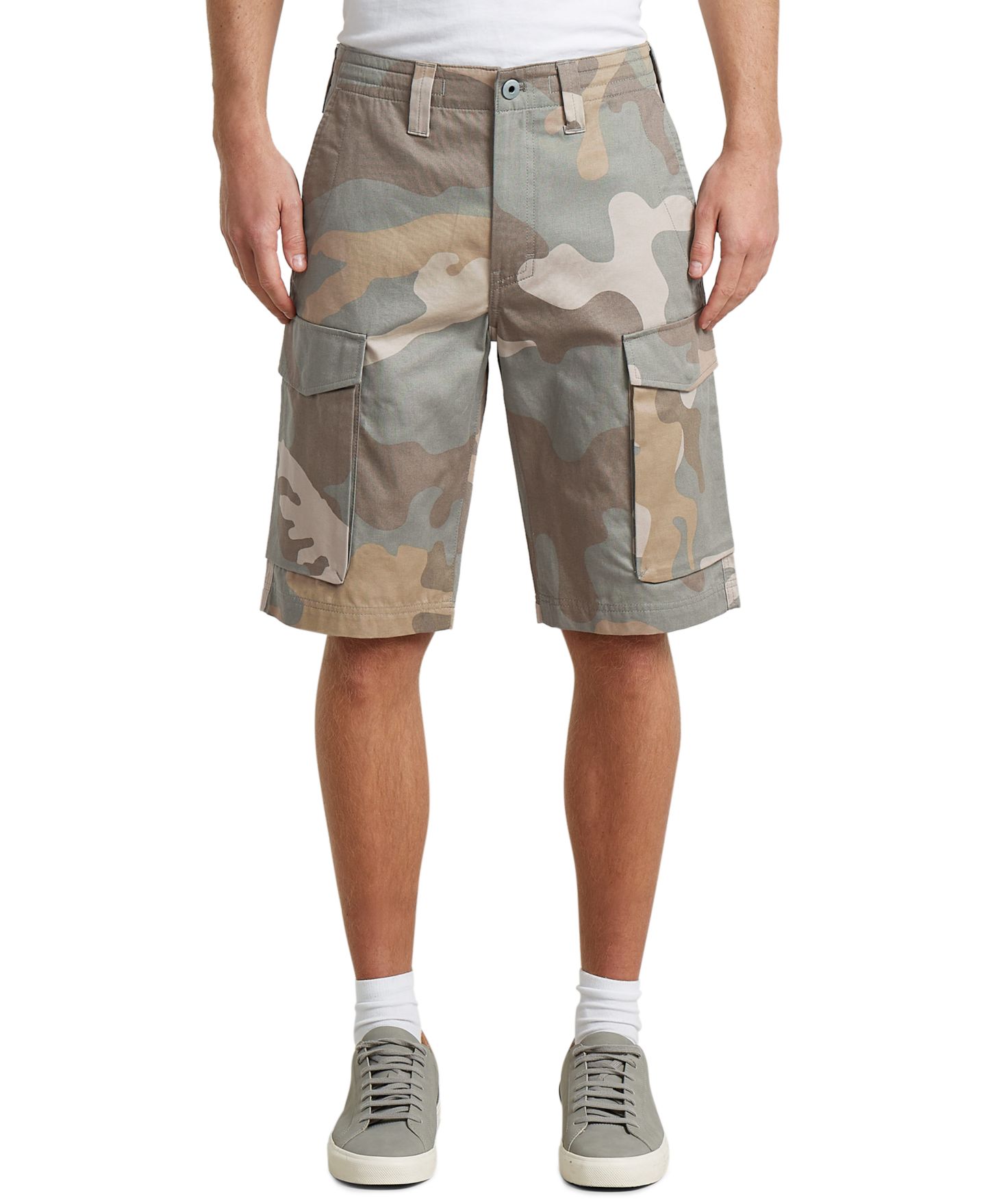 Мужские шорты G-Star Raw Core Regular Cargo, цвет: Камуфляжный — фото 1