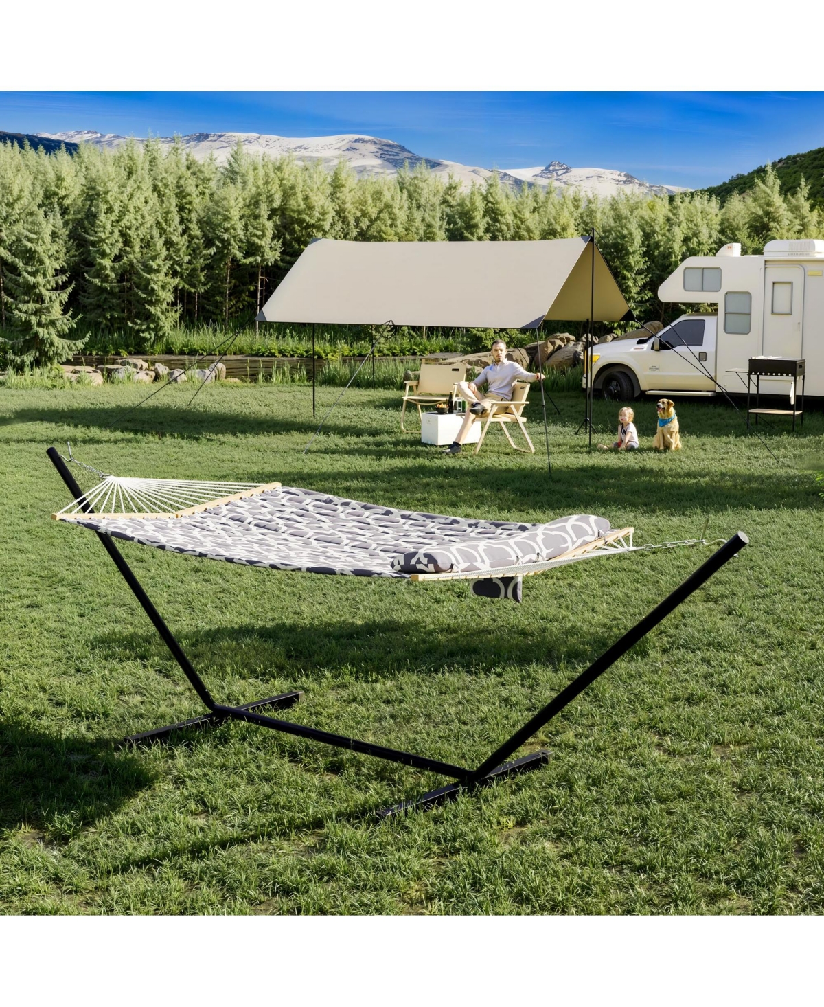 gaomon 450 Lbs Capacity, Double Outdoor Hammock for Patio, Backyard, Garden, Beach