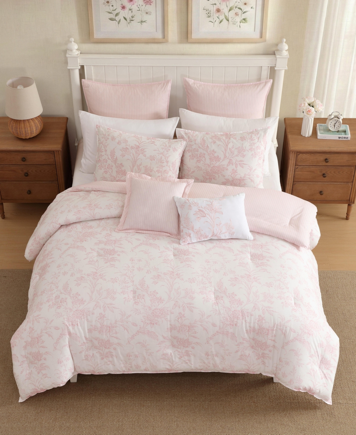 Laura Ashley Natalie Cotton -Pc. Comforter Set
