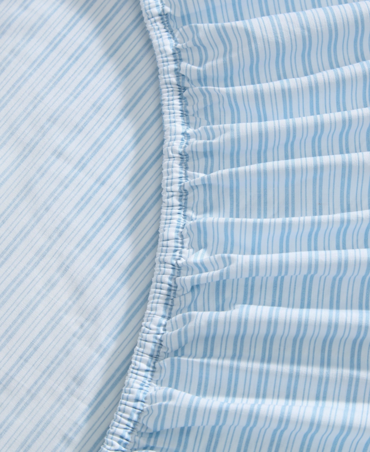 Laura Ashley Bedford Skinny Stripe Cotton Percale 3-Pc. Sheet Set, Twin Xl