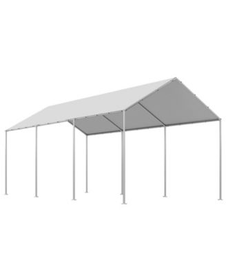 10 x 20 Feet Carport Replacement Canopy Waterproof UV Resistant Top Cover