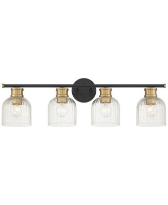 Lana 31 3/4" Wide and Warm Brass 4-Light Bath Light