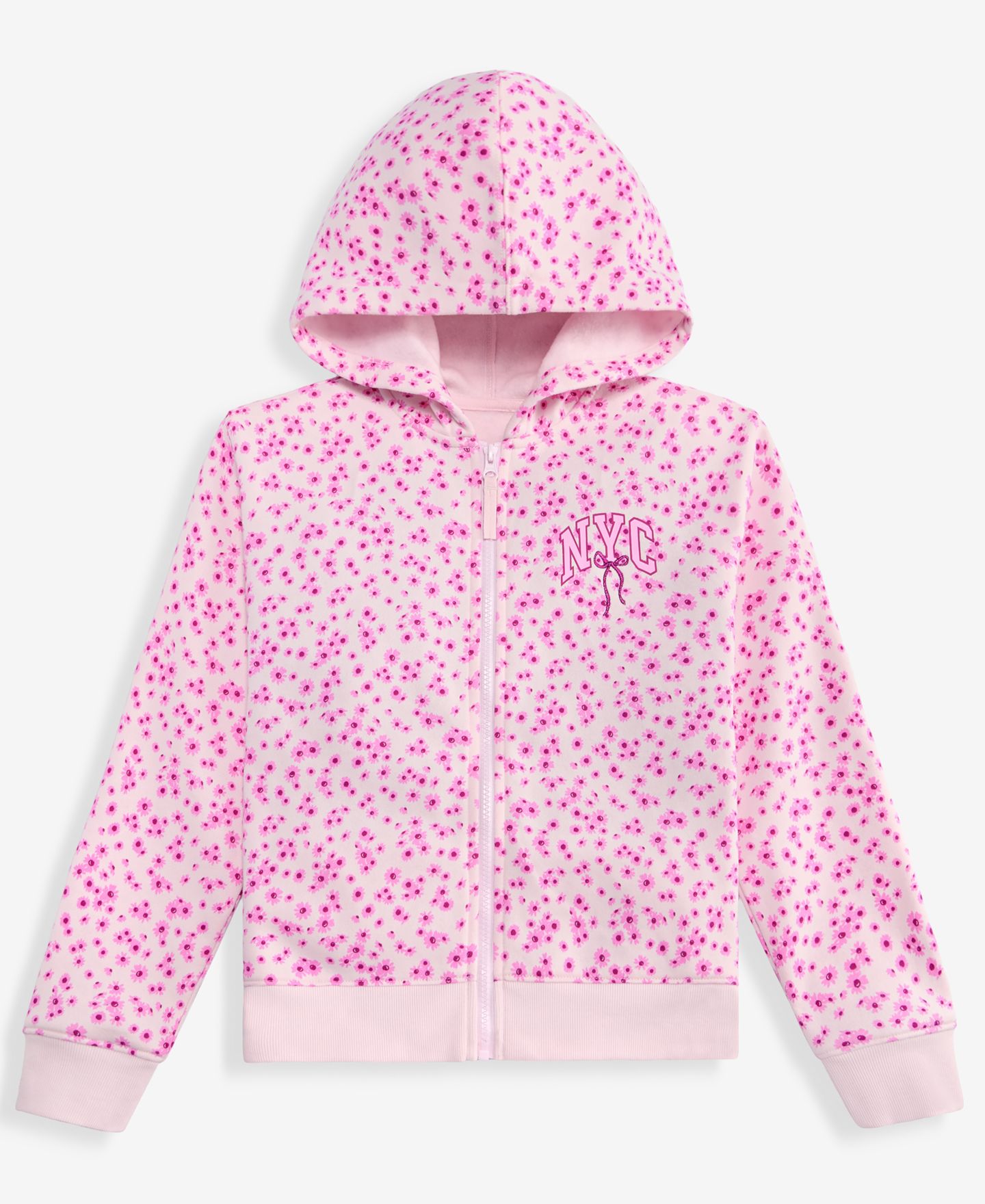 Худи Epic Threads NYC Bow Printed Zip Fleece для девочек, цвет: Розовый — фото 4