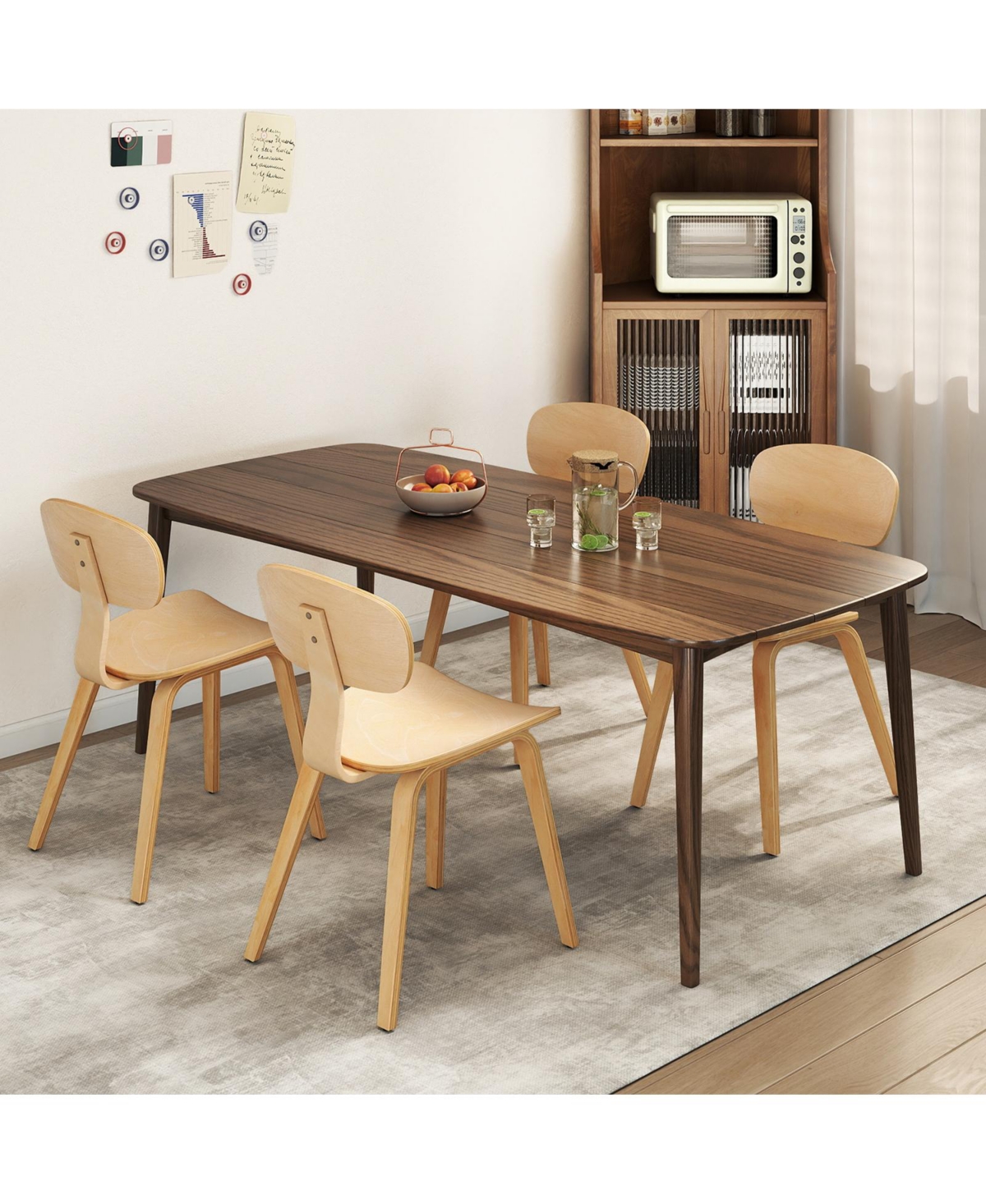 Slickblue Set of 2 Modern Dining Chairs with Wide Comfortable Seat