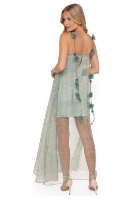 long sleeve asymmetric mini dress Moonlight Oasis Asymmetrical Cotton Mini Dress main image 1