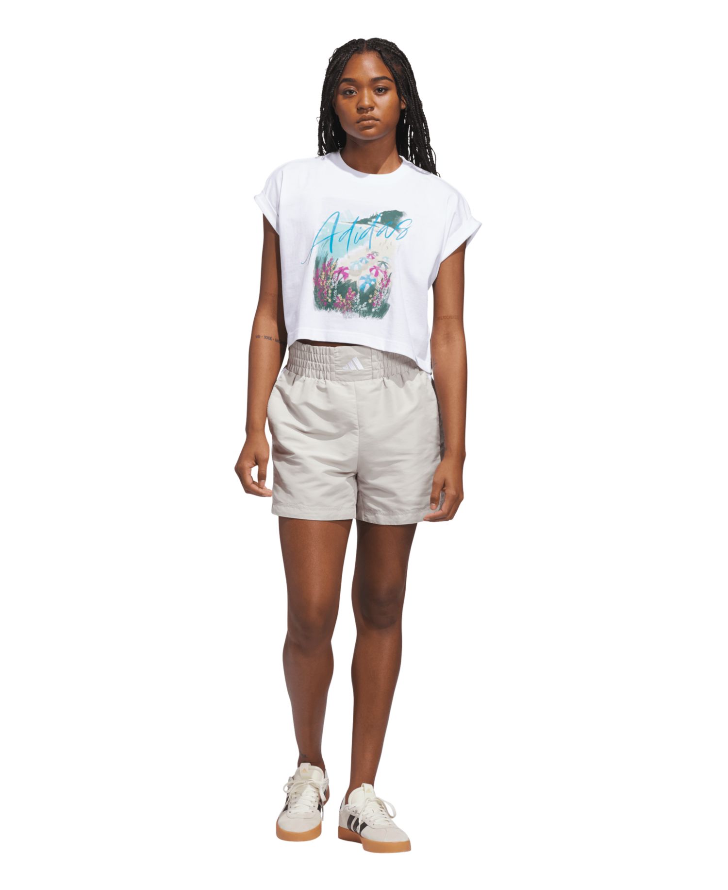 Women's Summer Romance Crewneck Graphic Cotton T-Shirt