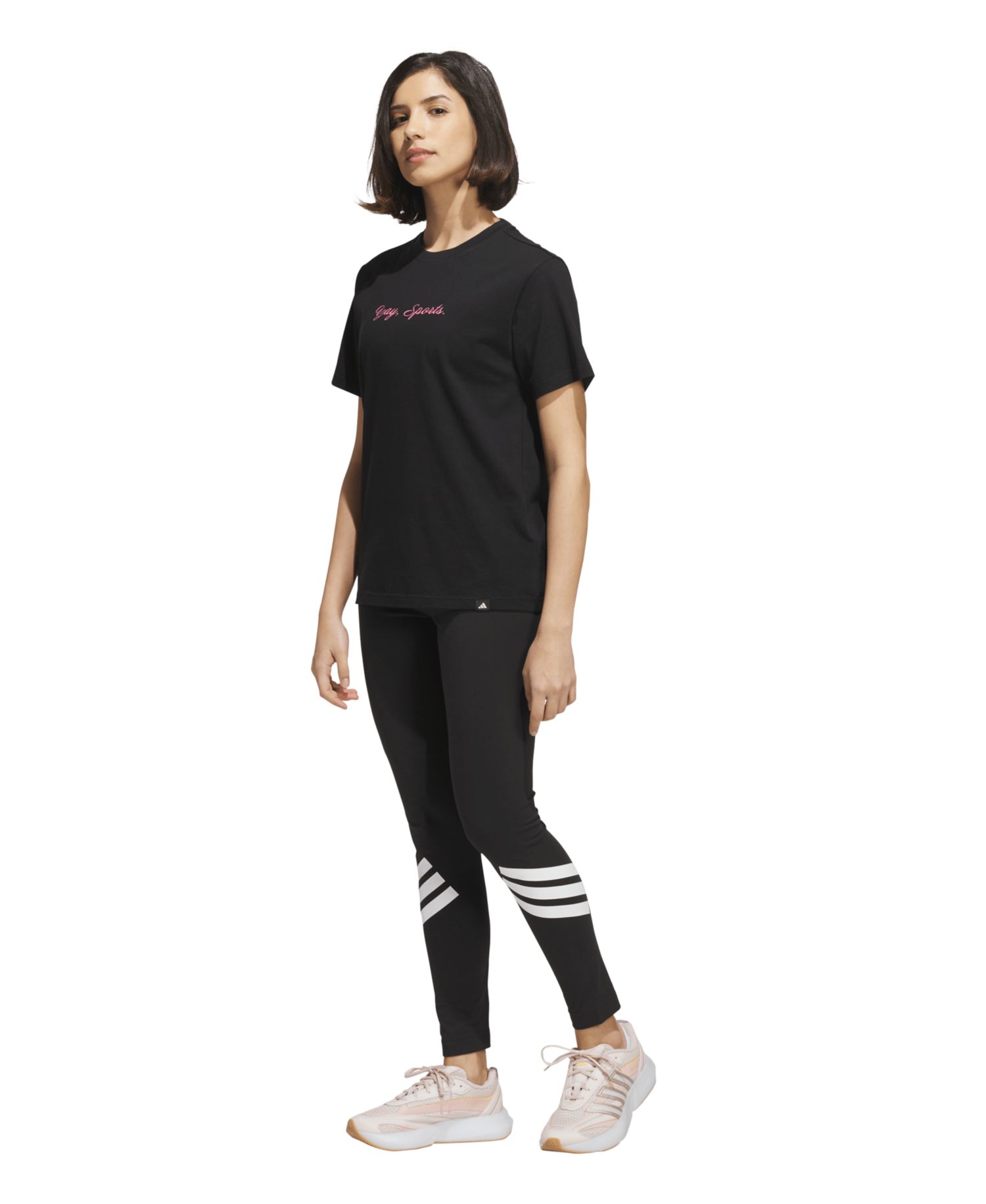 Women's Sports Graphic Crewneck Cotton T-Shirt