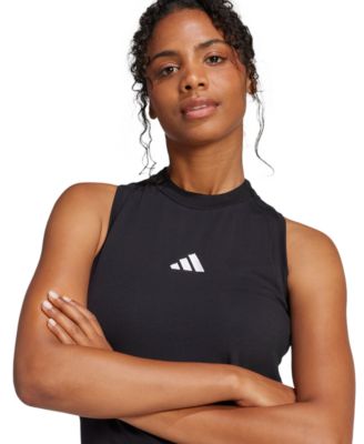 adidas Women's Cotton-Blend Sleeveless Racerback Maxi Dress - Macy's