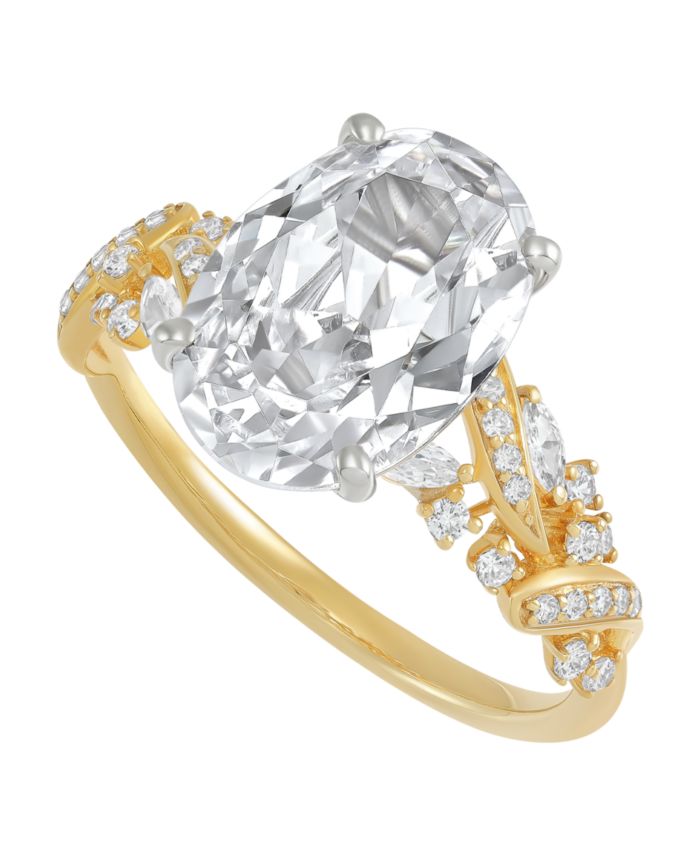 IGI Certified Lab Grown Diamond (4-3/8 ct. t.w.) Ring in 14k Yellow &