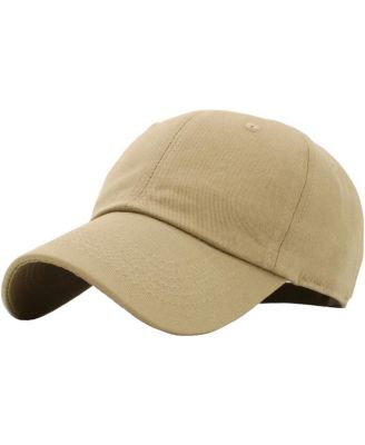 Classic Unisex Cotton Adjustable Low Crown Baseball Cap - Plain Dad Hat for Everyday Wear