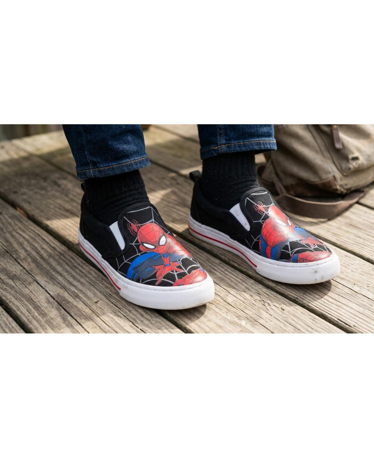 Spider-Man Little Boys Slip-On Canvas Shoes