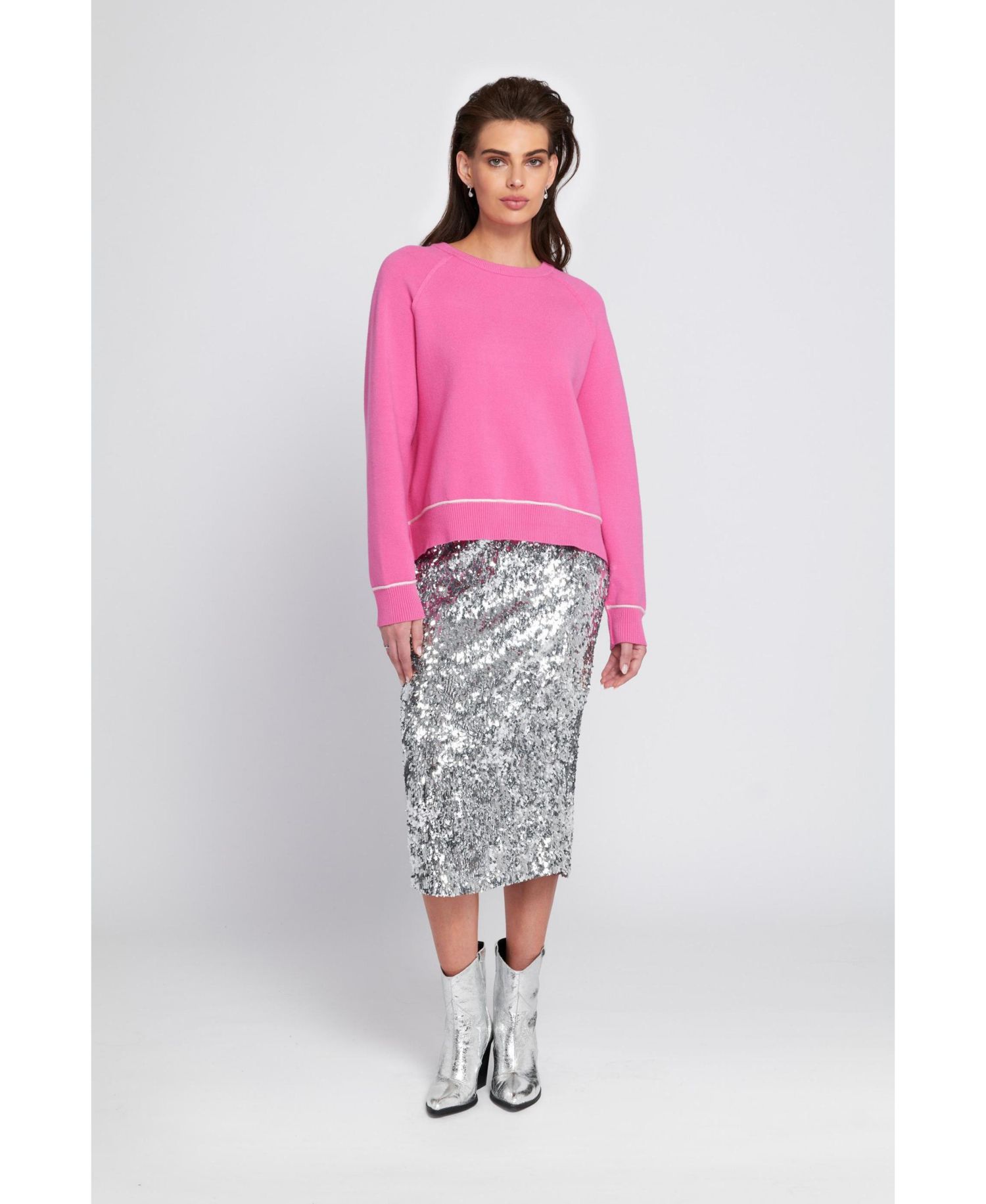 Women's Sequin Midi Skirt Pencil