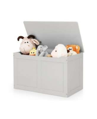 Safety Hinge Wooden Toy Storage Chest Organizer, 28 x 16 x 17 in