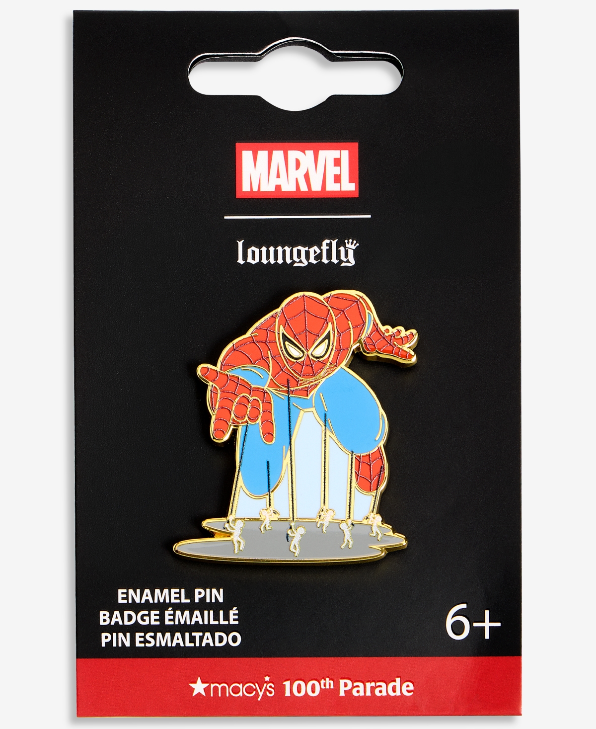 Loungefly Marvel | Macy's Gold-Tone Enamel Spider-Man 100th Parade Balloon Pin, Macy's Exclusive