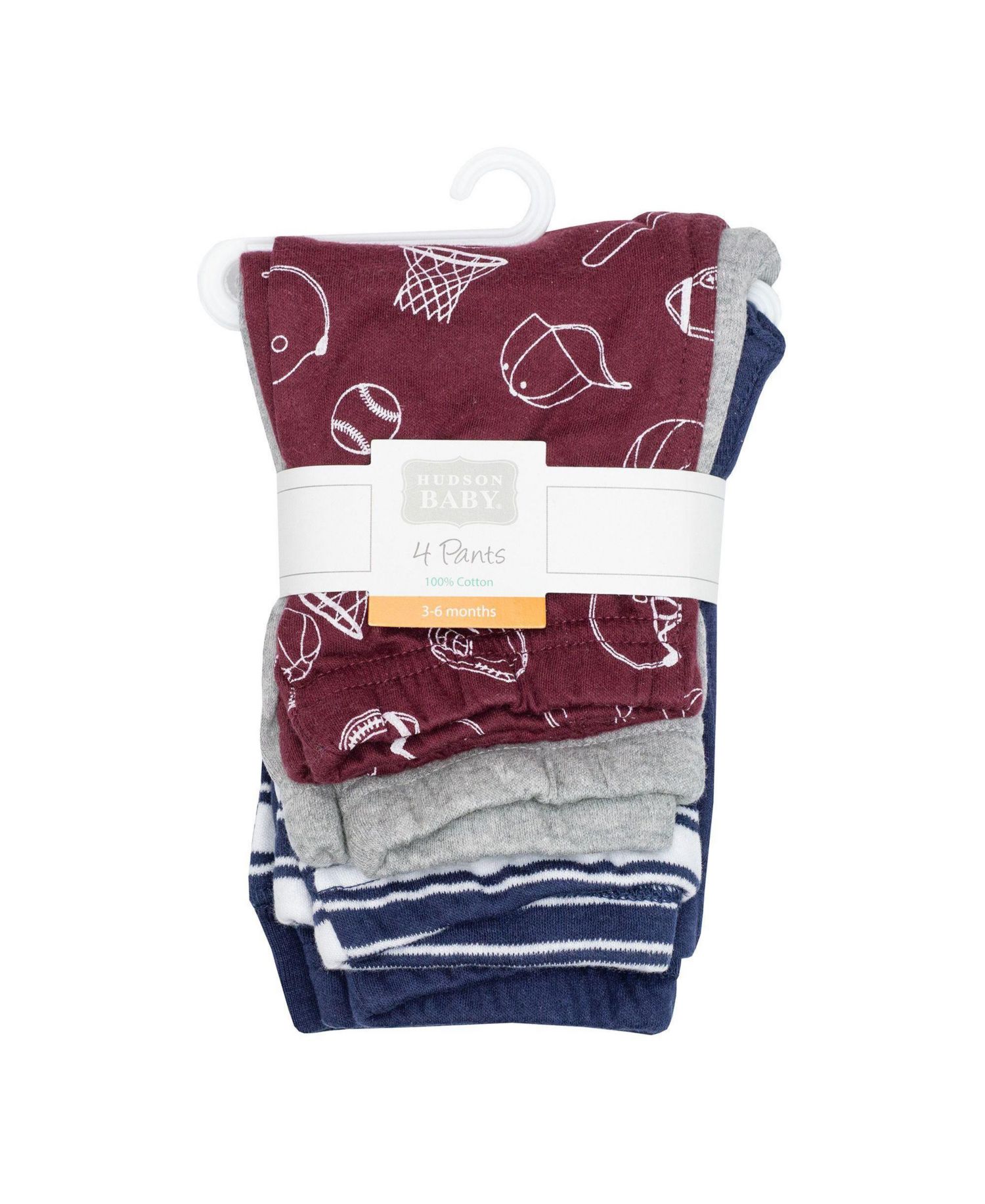 Toddler Boys Hudson Cotton Pants and Leggings, Varsity Sports Stripe