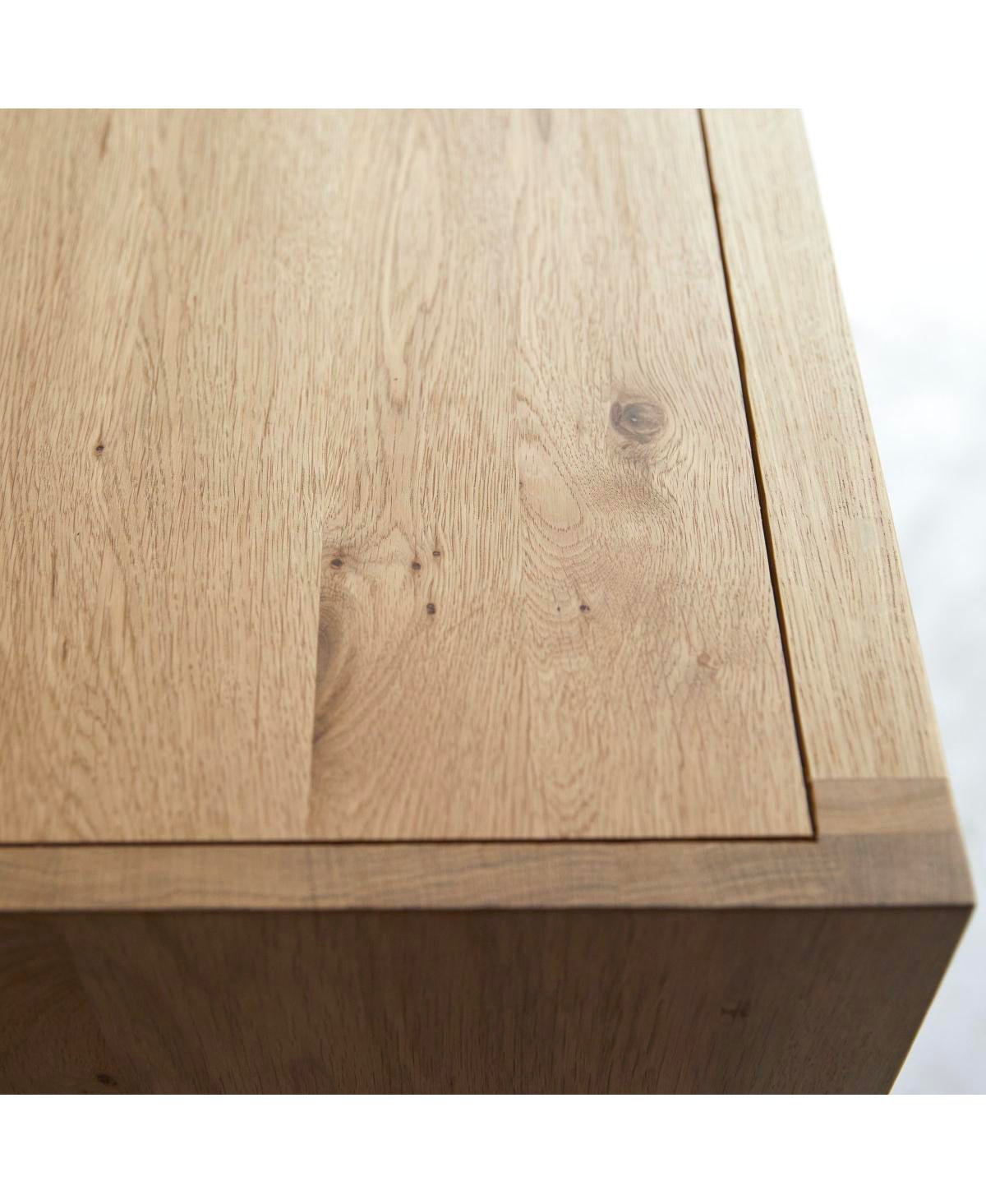 Tikamoon Babeth low display case in solid oak 160