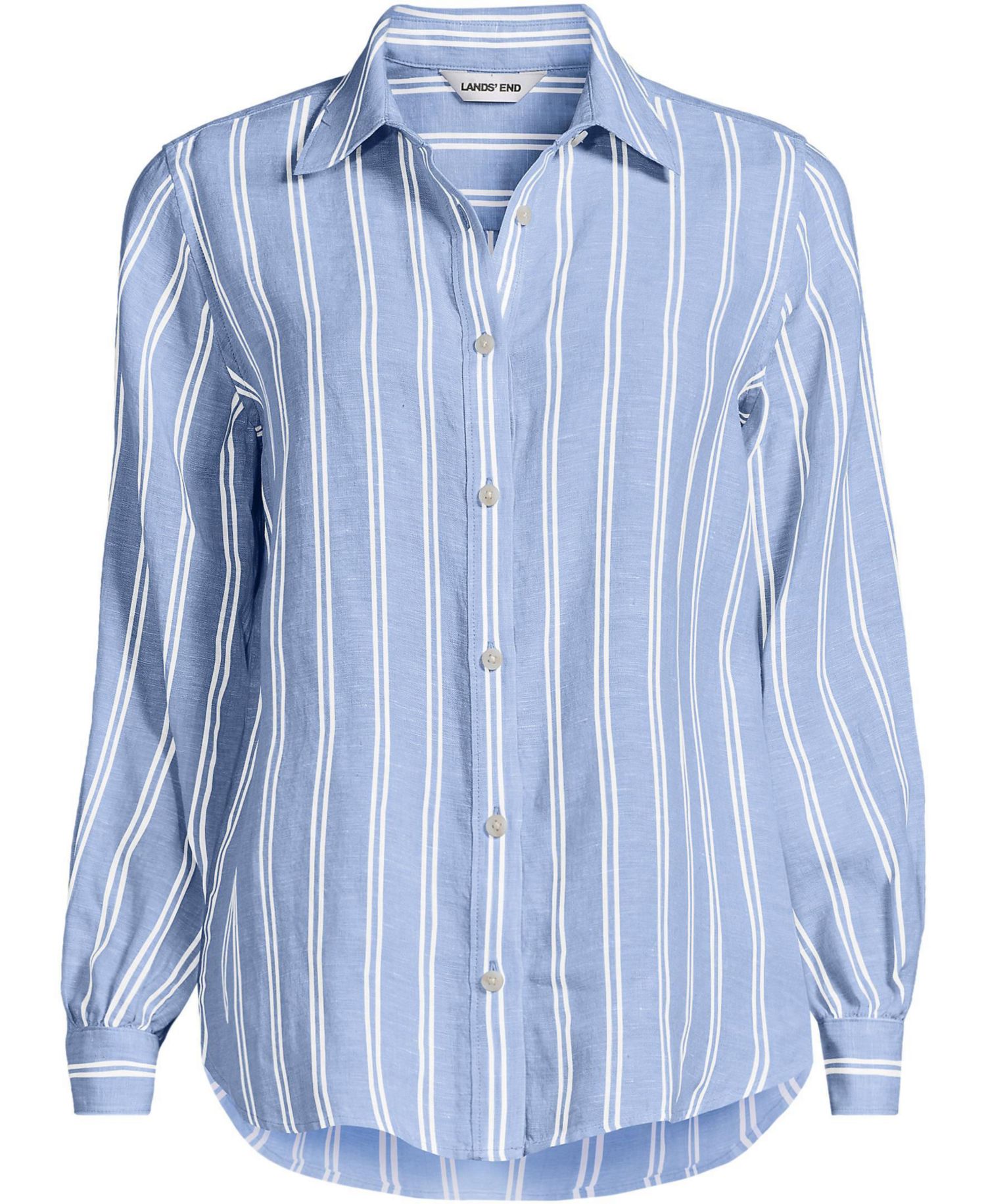 Women's Tall Linen Long Sleeve Feminine Shirt