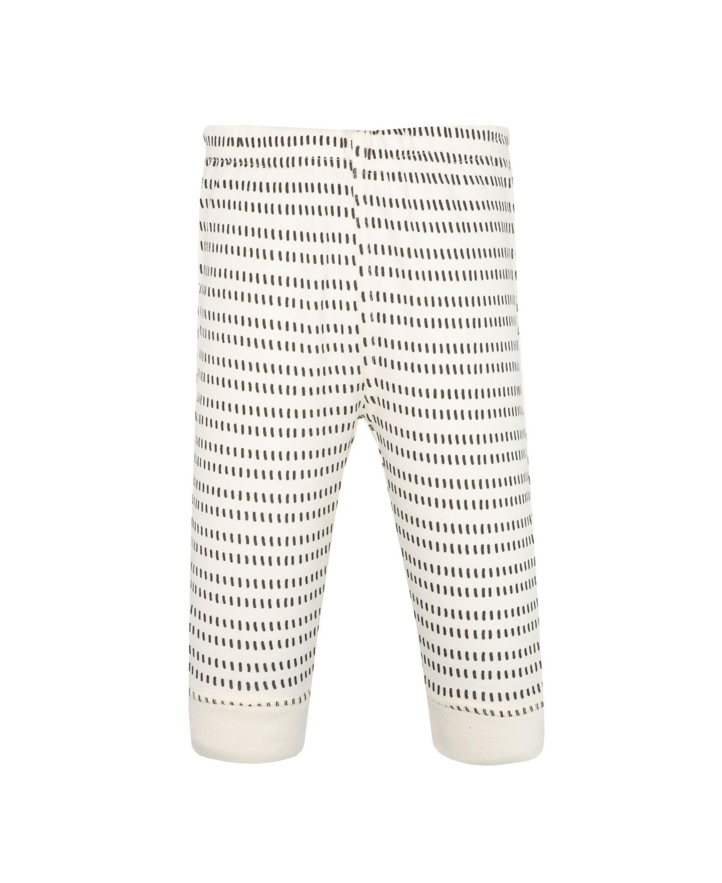 Леггинсы Hudson Baby 4piece Cotton Pants and Leggings, Modern Neutral Strip для мальчиков-малышей, цвет: Нейтральный полосатый — фото 3