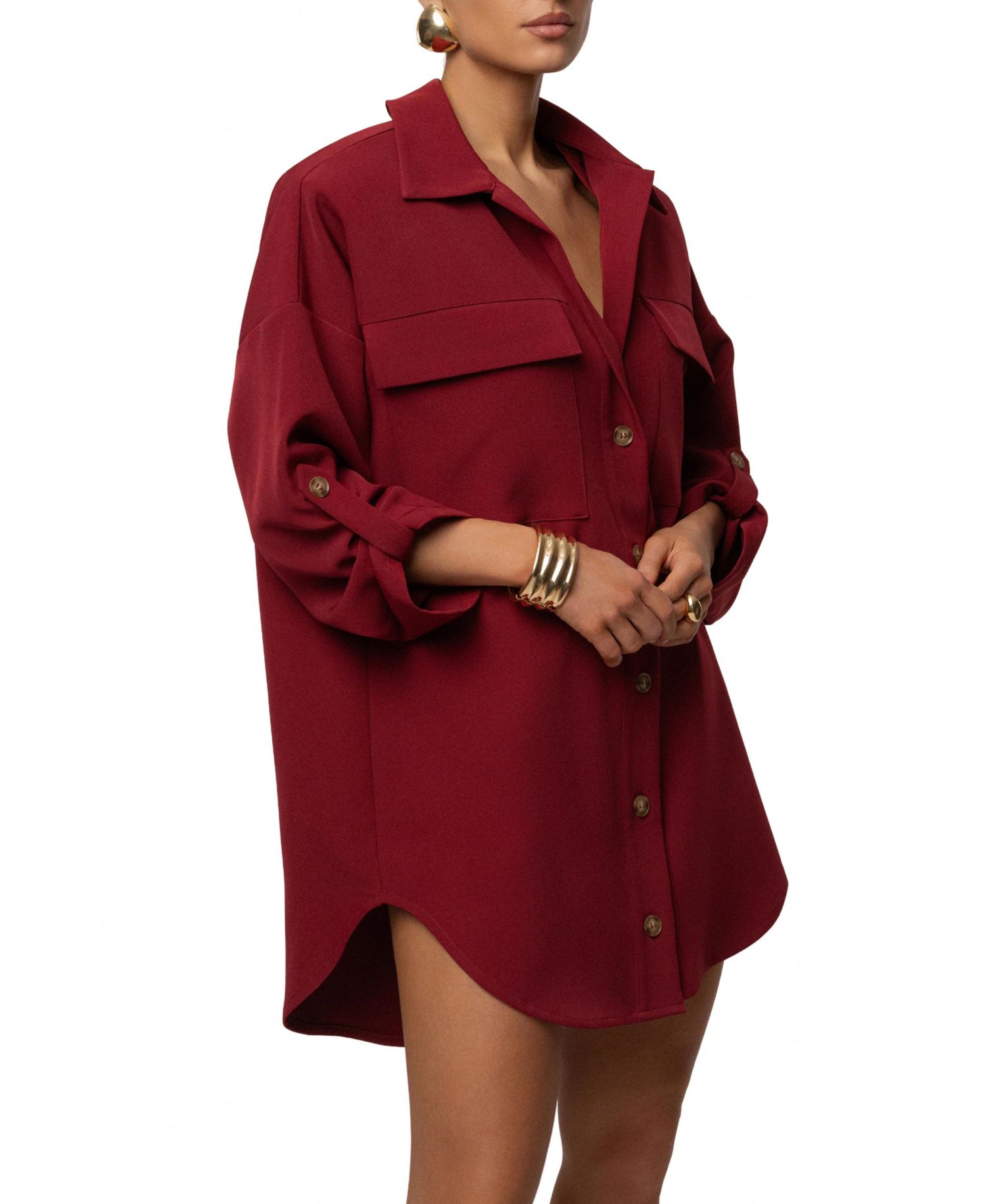 Women's Downtime Collared Shirt Dress