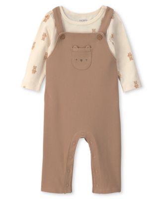 Baby Boy's Long-Sleeve Top and Overall 2-Piece Set