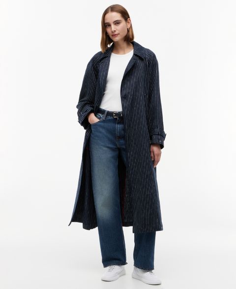 Женские куртки Tommy Hilfiger Women's Nautical Stripe Trench Coat