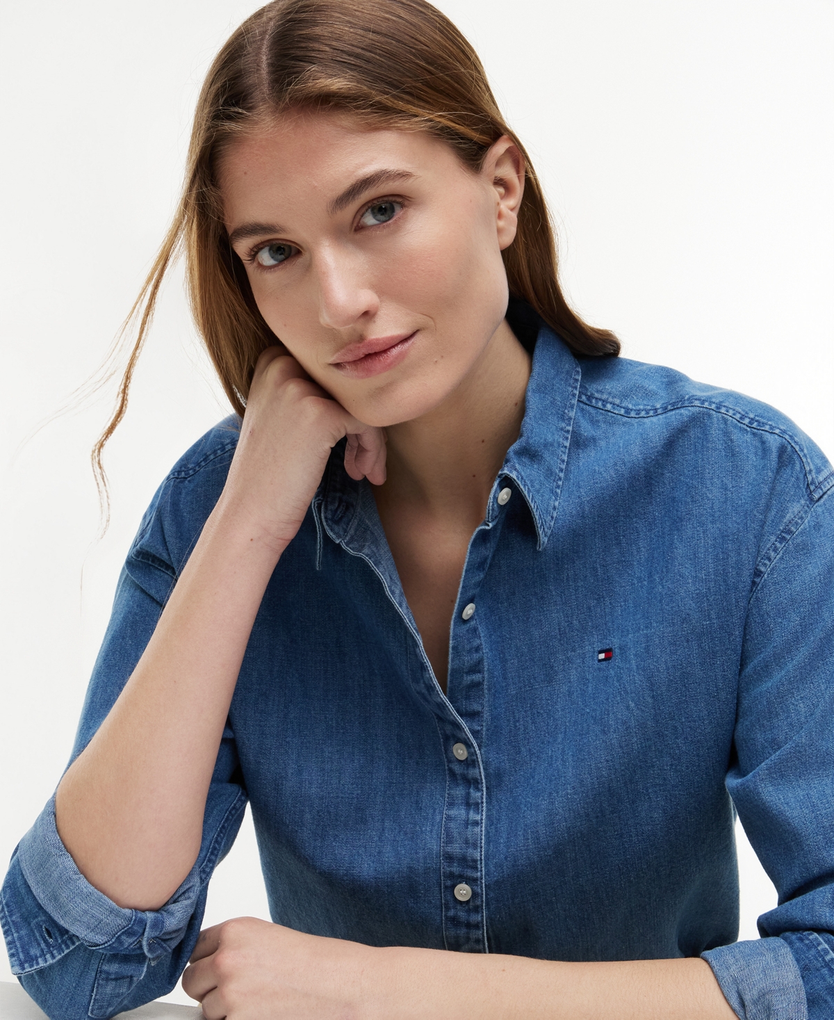 Tommy Hilfiger Women's Boxy-Fit Denim Shirt