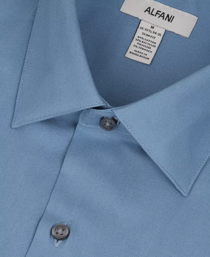 Men's Slim-Fit Solid Dress Shirt - thumbnail 6