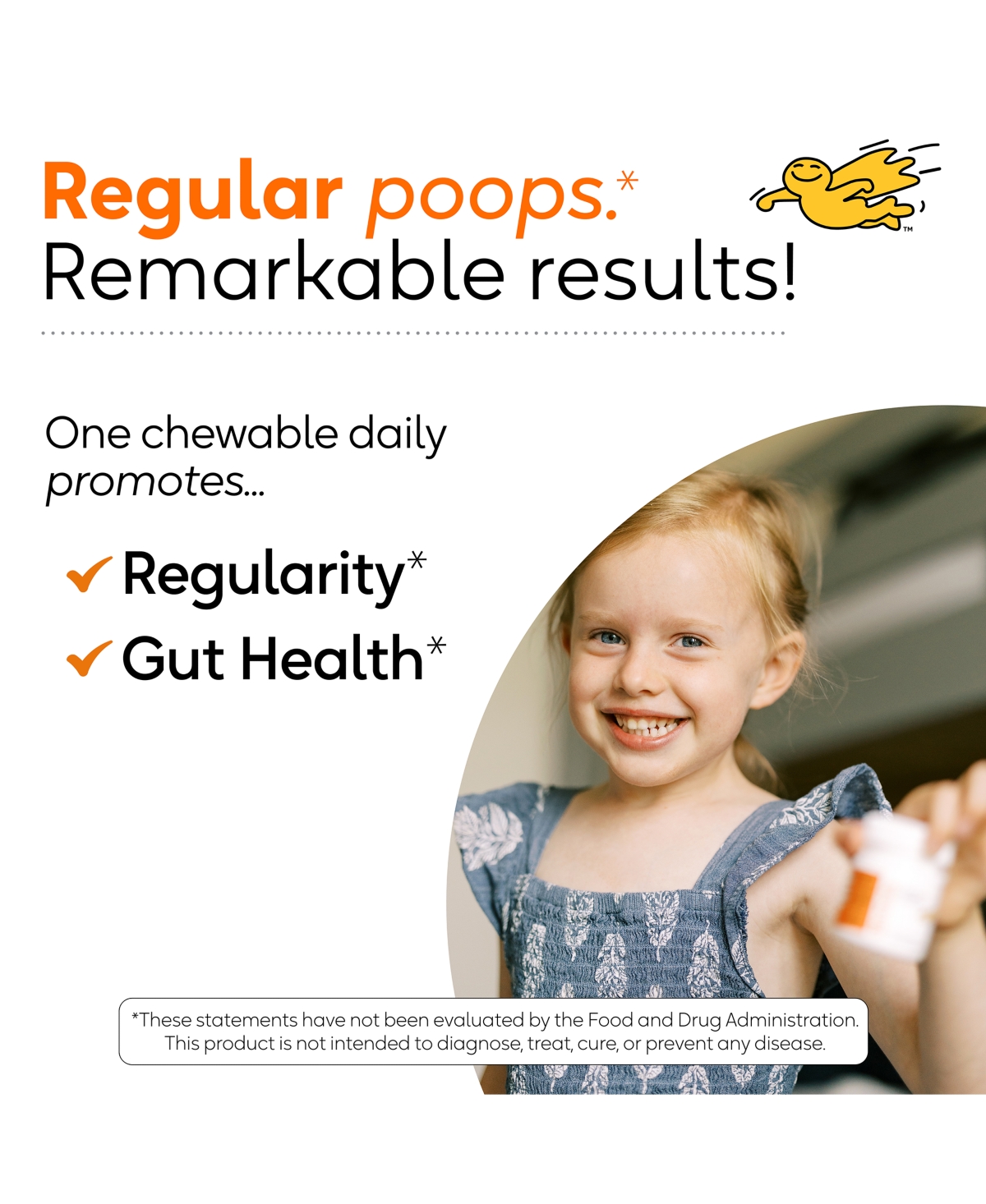 BioGaia Kids Probiotic Chewables for Digestive Support, Promote Regularity and Ease Tummy Troubles, Ages 3+, Allergen Free, 30 Count