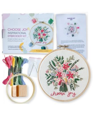 Elly Grace Embroidery Kit Hoop Beginners Adults Thread Joy