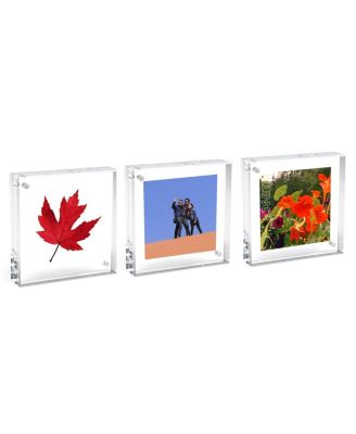 Original Magnet Frame, 2x2", Clear 3-Pack